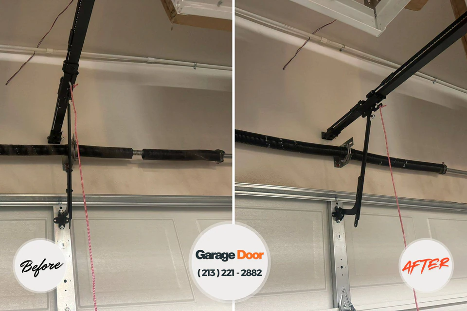 Before and after: garage door repair Indian Rocks Beach, FL